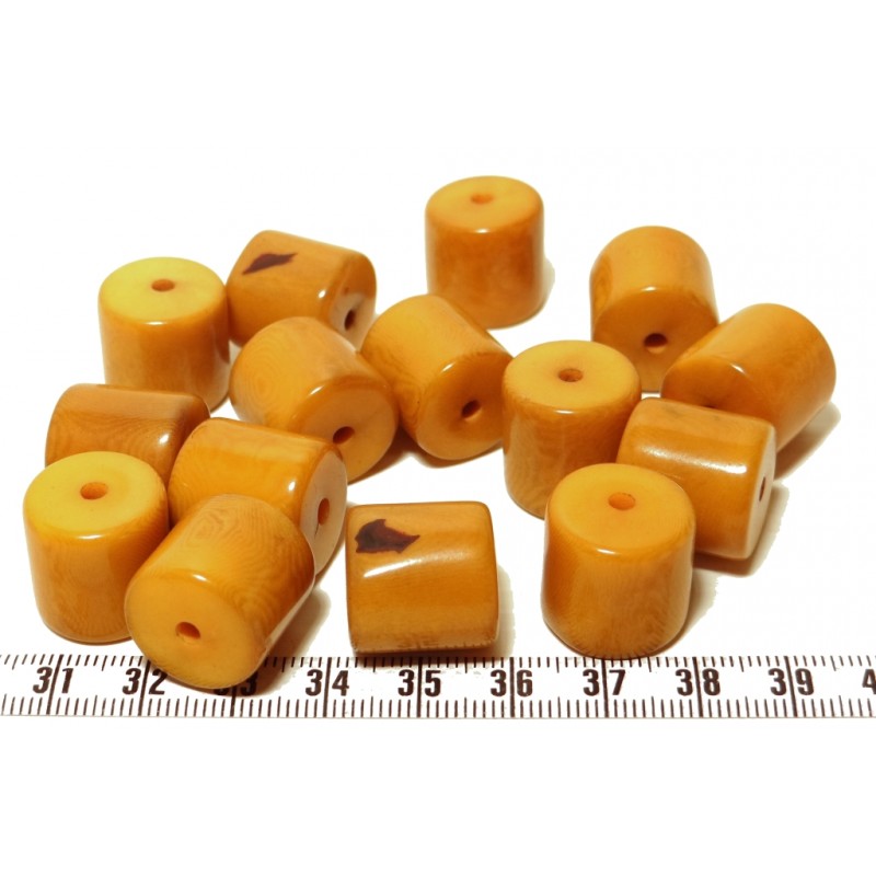 Tagua cylindre orange x1