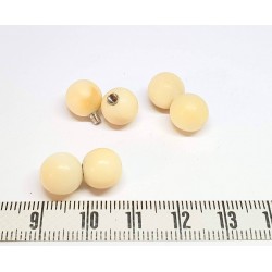Tagua fermoir duo perle 9 mm