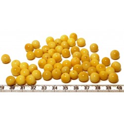 Tagua perle jaune 9mm  x1