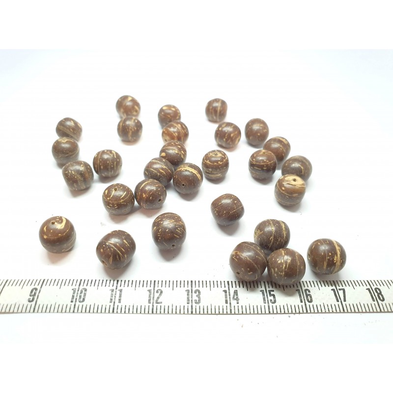 Coco perle 10mm marron