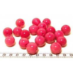 Tagua perle rose 15mm  x1