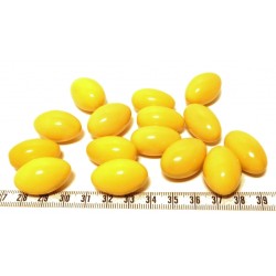 Tagua olive 15mm jaune x1