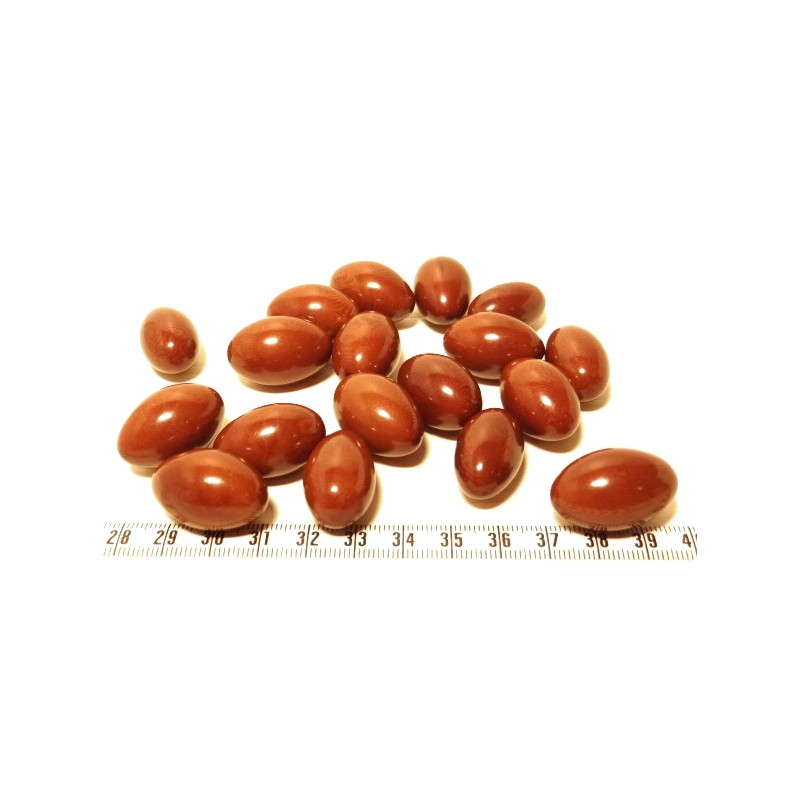 Tagua olive 15mm marron x1