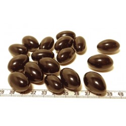 Tagua olive 15mm noir x1