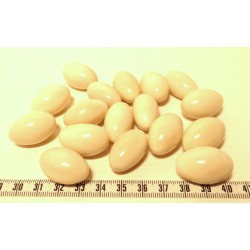 Tagua olive 15mm blanc x1