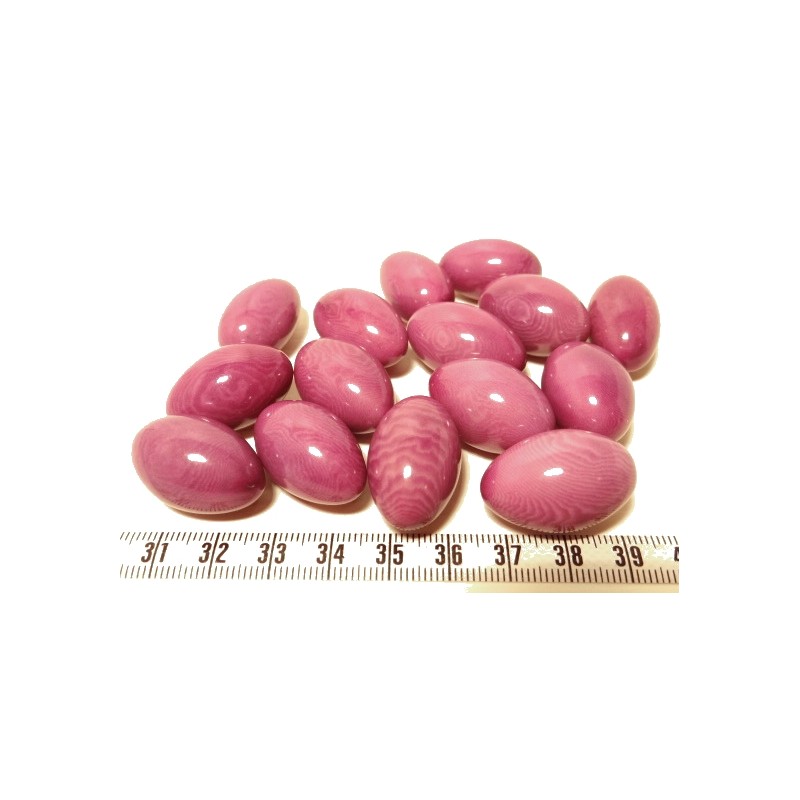 Tagua olive 15mm violet x1