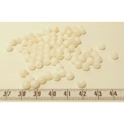 Tagua perle 5mm blanc x1
