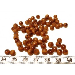 Tagua perle 5mm marron x1